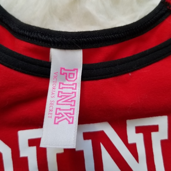 Pink Victorias Secret Red Logo Sports Bra - Picture 3 of 6